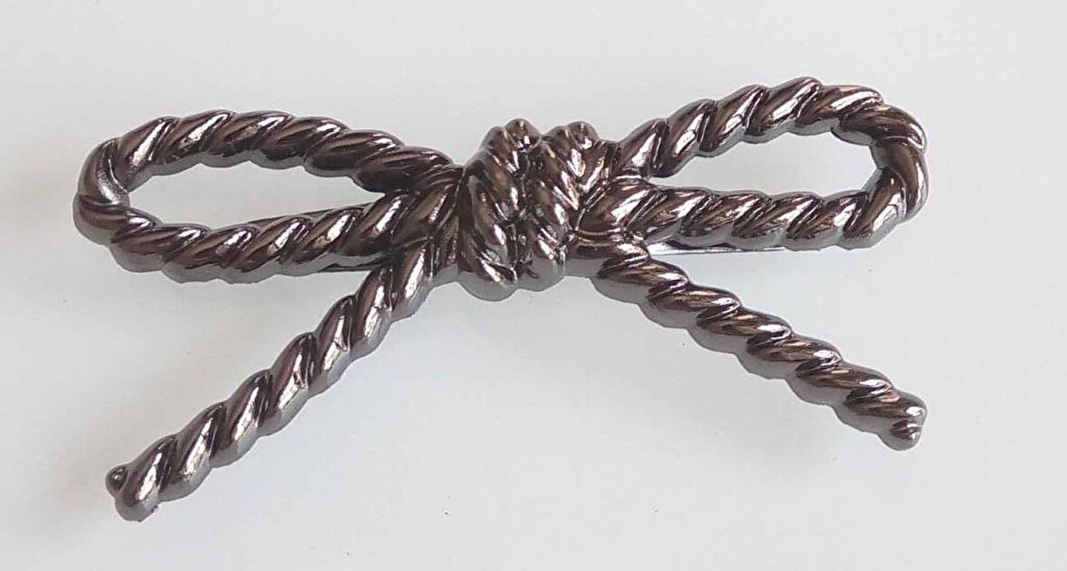 Füme İnce Fiyonk Plaka Süs