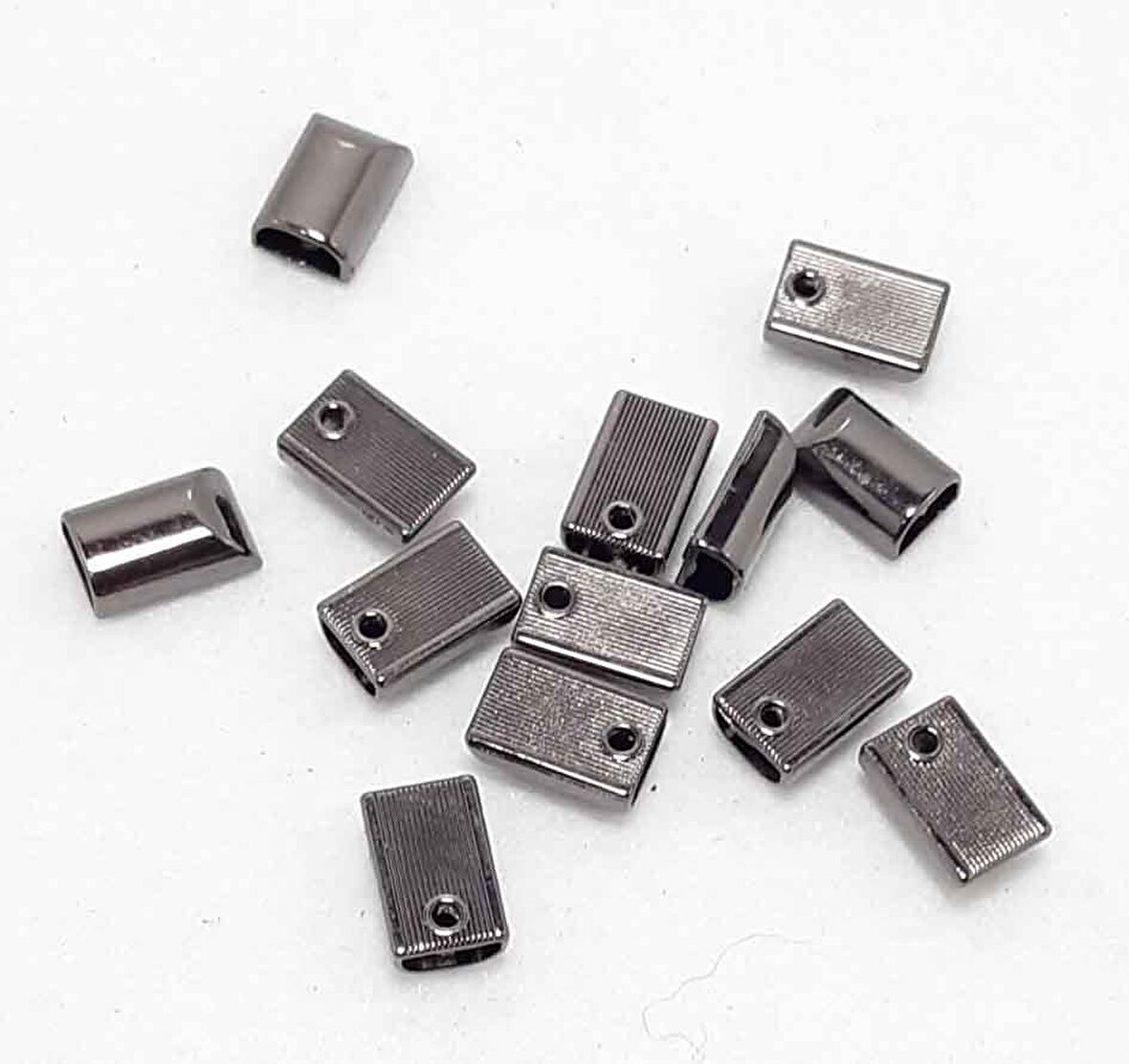 Füme Renk Fermuar Stop, Büzgü Ucu (10 Adet)