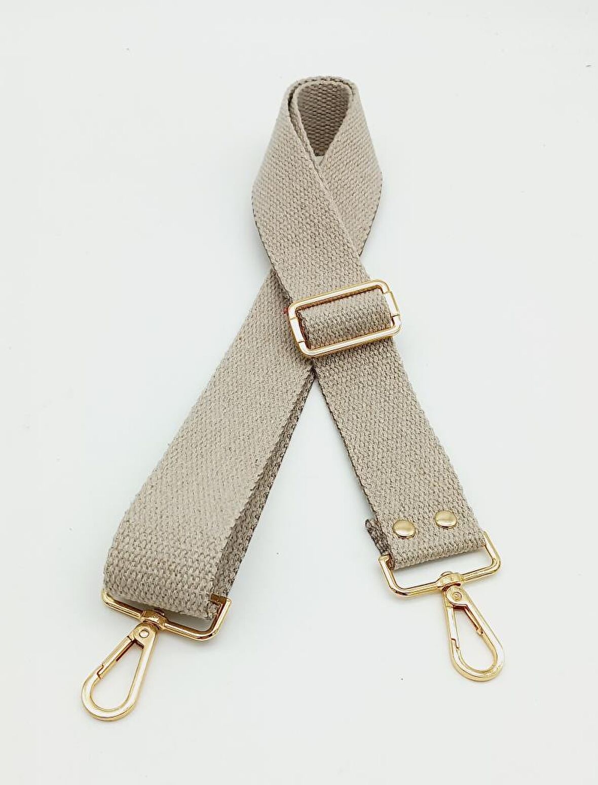 Pamuklu Kolon 120X4 Cm Light Gold Metal Bej