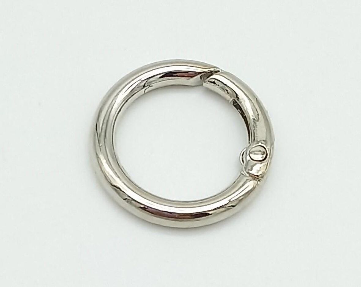 2 Cm Gümüş Yaylı Halka