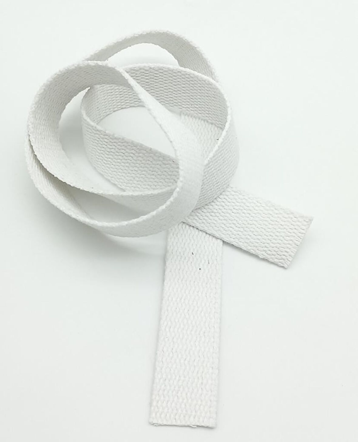 3 Cm Pamuklu Kolon 1 Metre Beyaz Renk