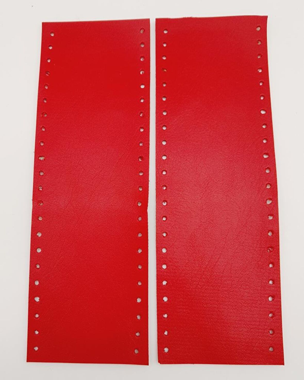 Suni Deri Tutma Sapı Kırmızı Simit Sap 18x6 Cm