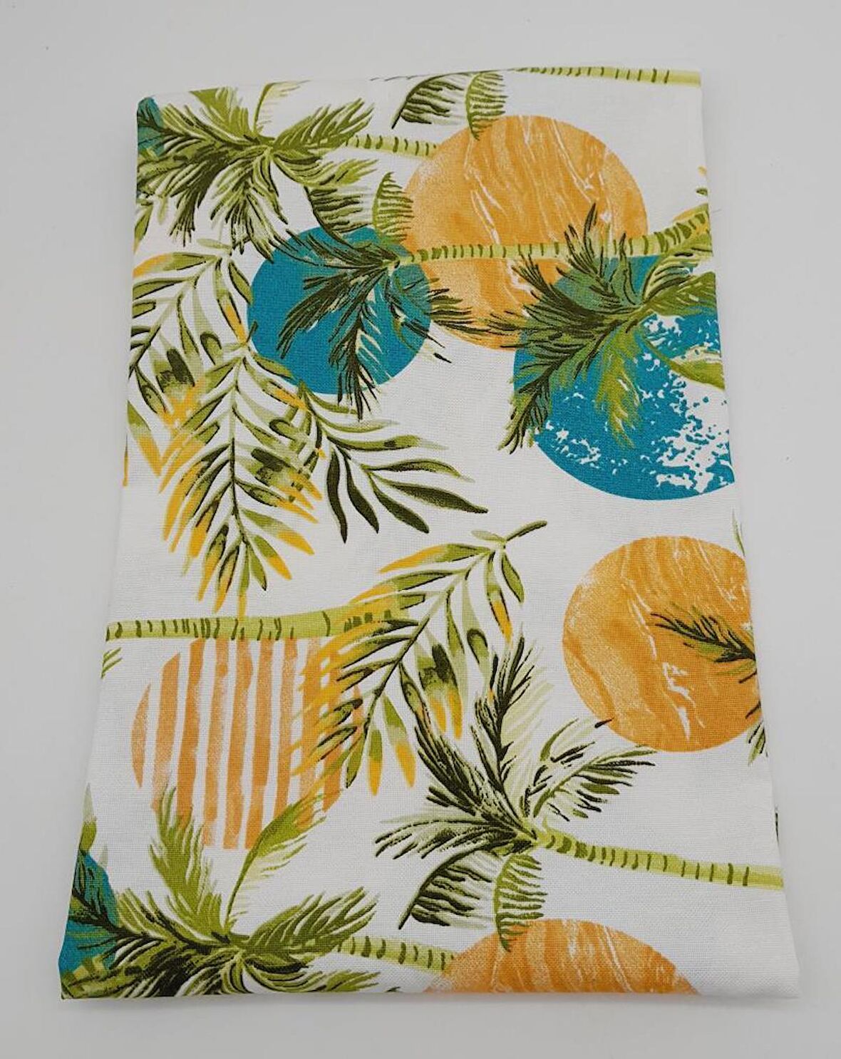 95X50 Cm Duck Astarlık Kumaş Palmiye Desenli