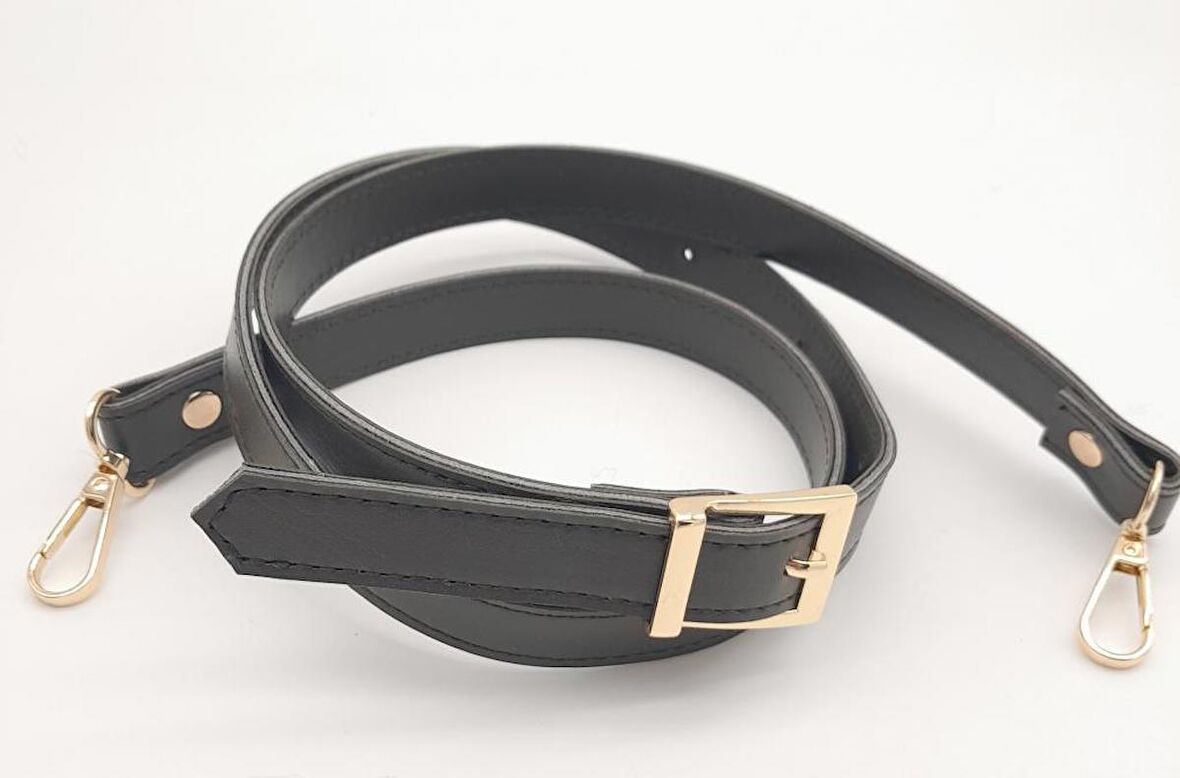 120X2 Cm Suni Deri Light Gold Tokalı Haki Renk Çanta Sapı