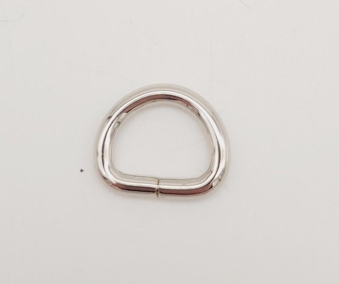 D Halka 1.3 Cm Gümüş 1 Adet