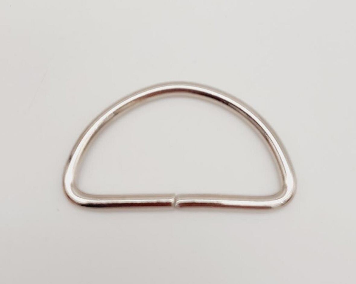 D Halka 5 Cm Gümüş Renk 1 Adet