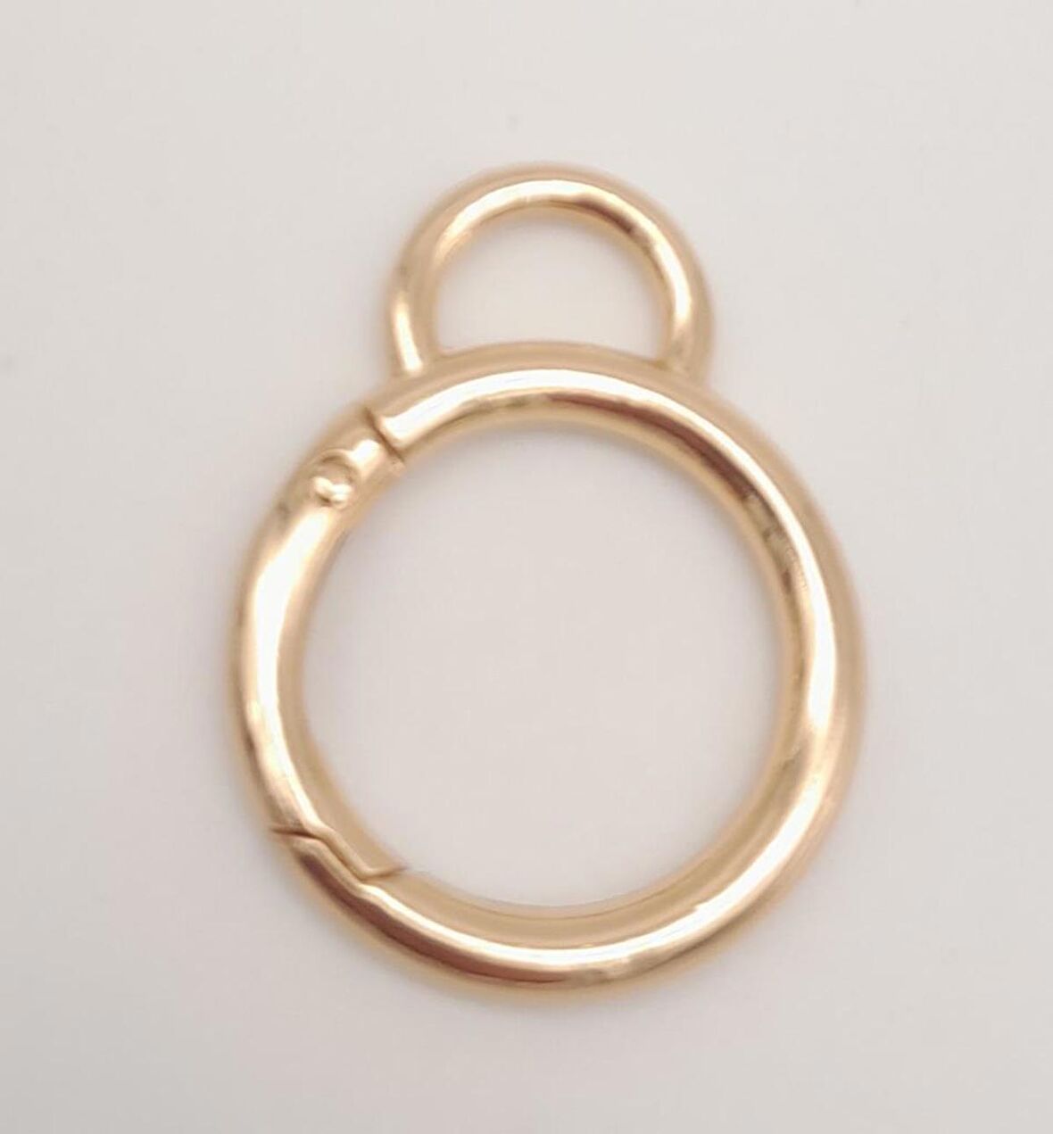 2.5 Cm Light Gold Kulaklı Yaylı Halka 1 Adet