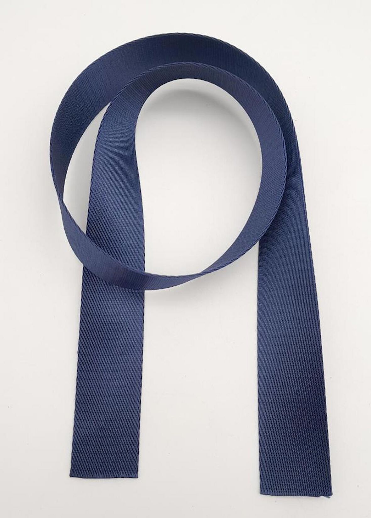 4 Cm Lacivert Renk Polyester Kolon 1 Metre