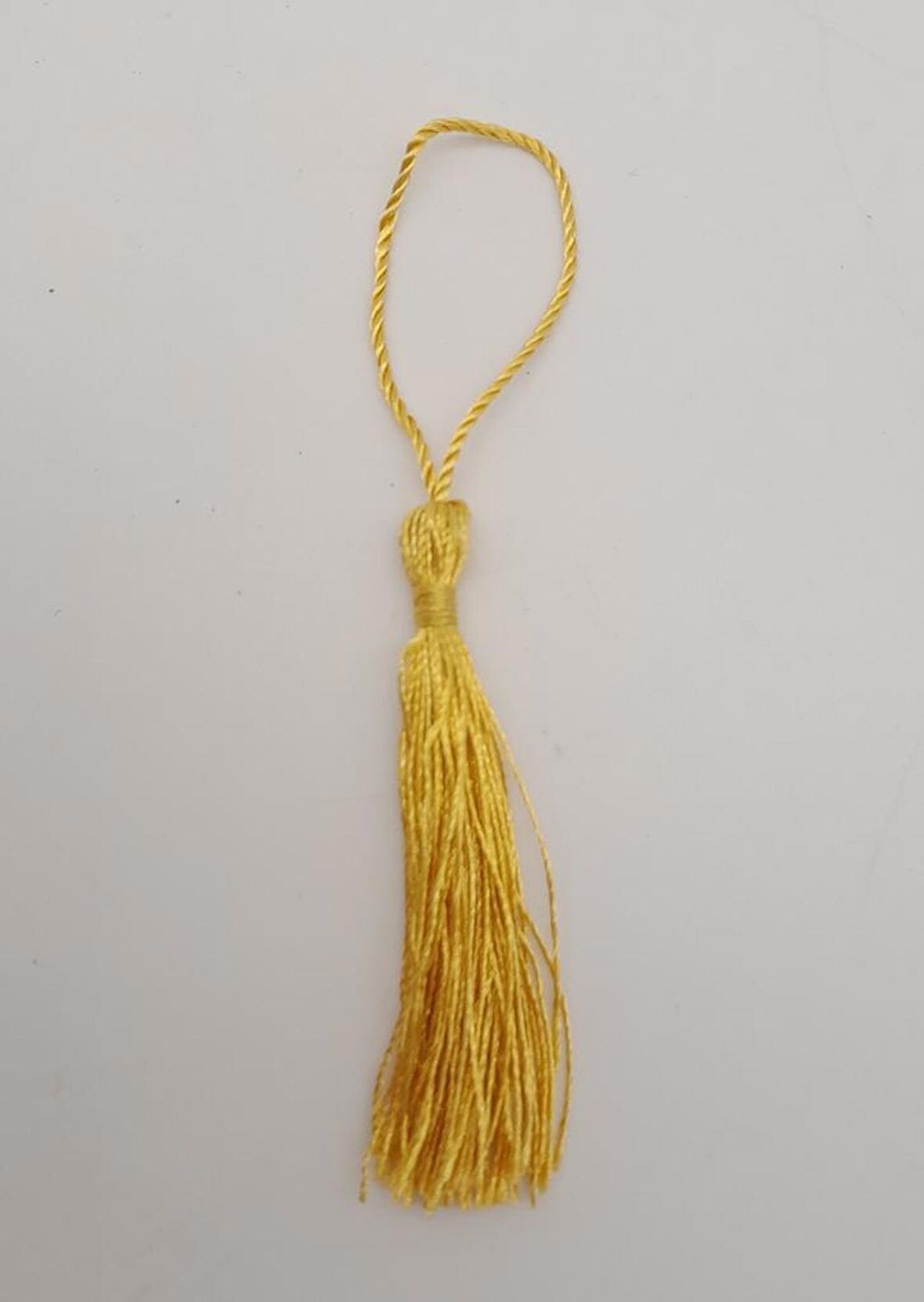 Hardal Renk Floş Püskül 1 Adet