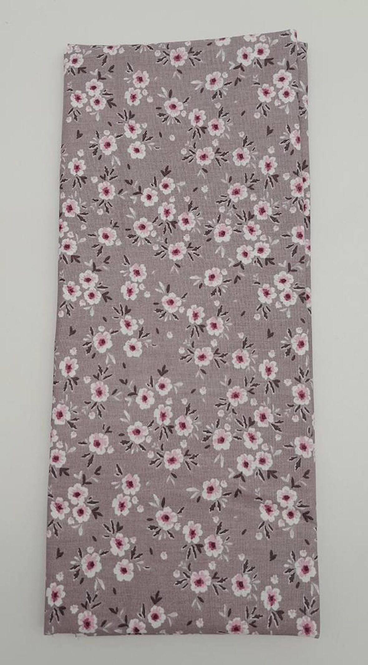 120X50 Cm Pudra Küçük Çiçekli Desen Pamuklu Astarlık Kumaş No:13