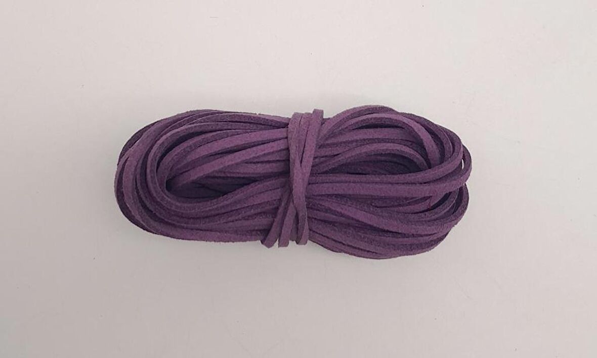 5 metre Mor Nubuk Deri İp No:11