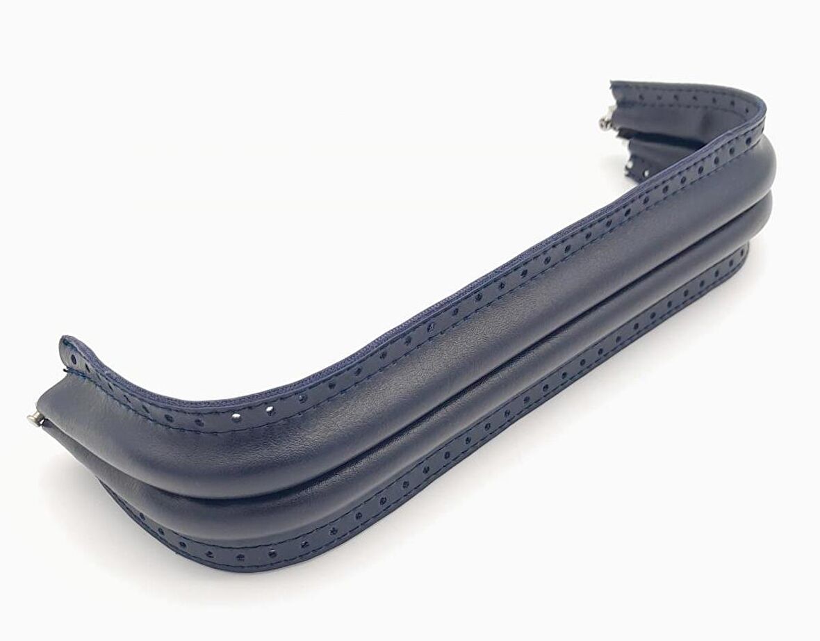 Lacivert Renk 25 Cm Gizli Çanta Bursu Suni Derili