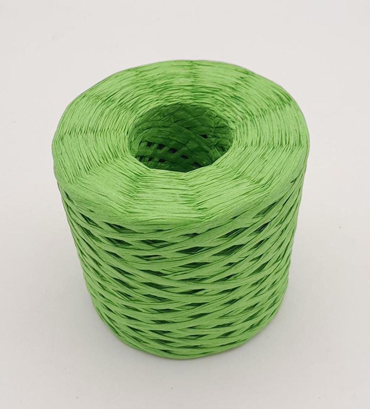 Elma Yeşili Renk Yeni İthal Rafya İp