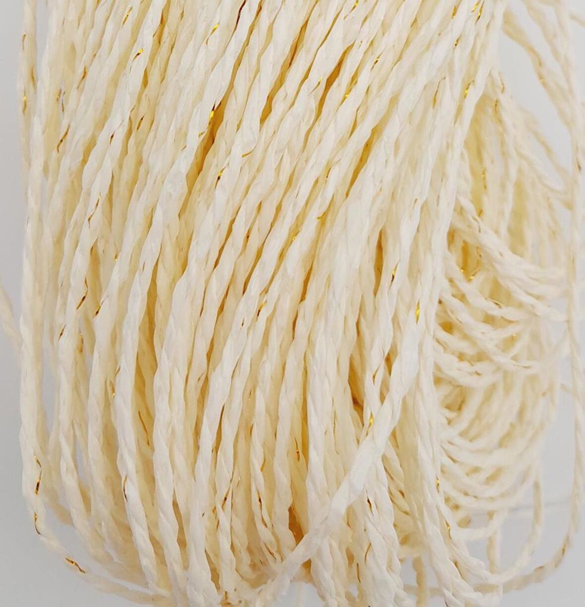 Simli Kağıt İp Krem Renk 400 gr