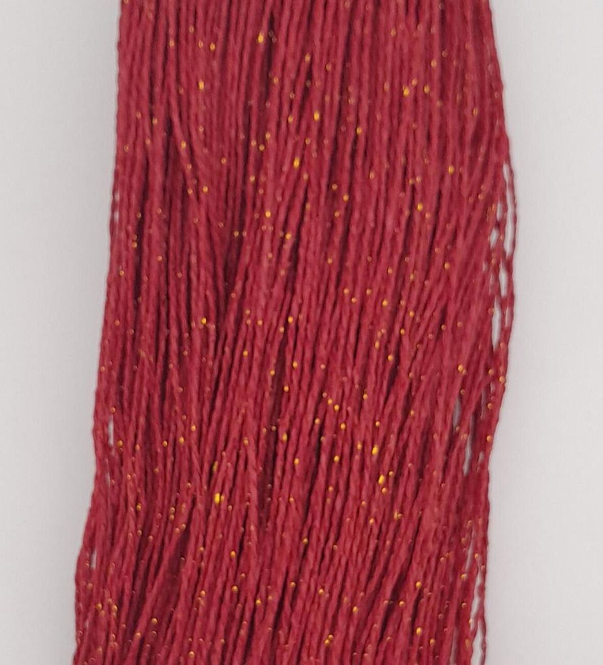 Simli Kağıt İp Koyu Kırmızı Renk 250 gr