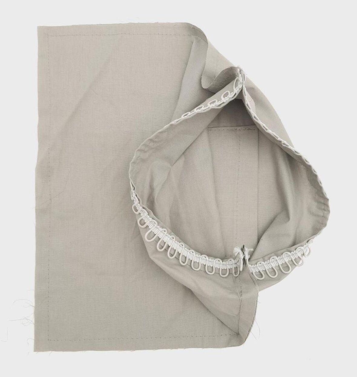 28x28 cm Fermuarsız Dikilmiş Astar Koyu Gri