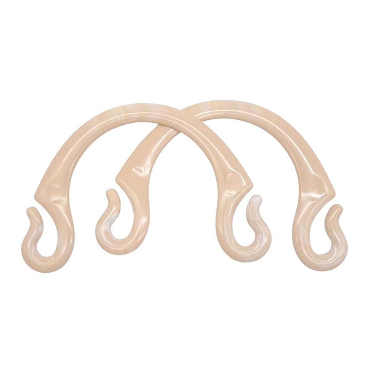 Akrilik Görünümlü Plastik Çanta Sapı No:28 Krem Renk