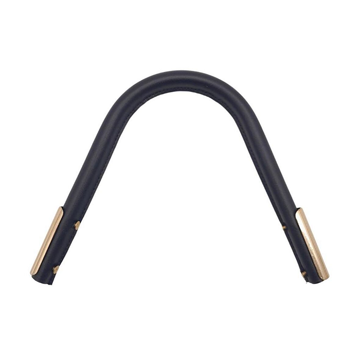 Suni Derili Metal Çanta Sapı Lacivert Renk Light Gold Metal 1 Adet