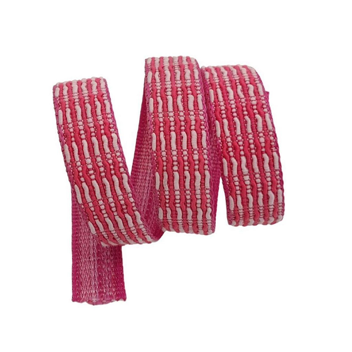 3 cm Polyester Kolon Fuşya Pembe 1 Metre