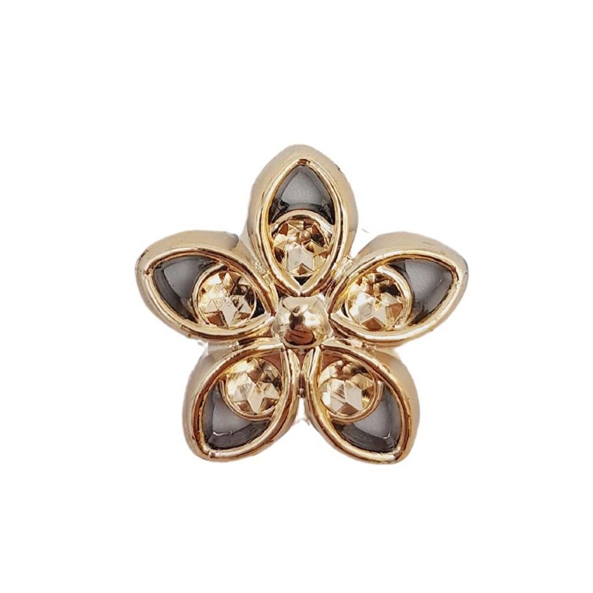 Plastik Çiçek Model Süs Light Gold Renk