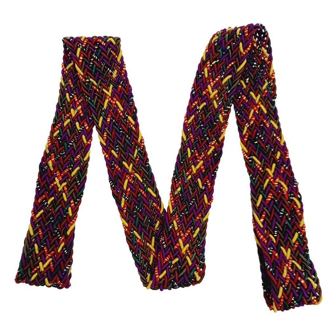 3 cm Renkli Simli Supra Örme Kolon 1 metre No:02