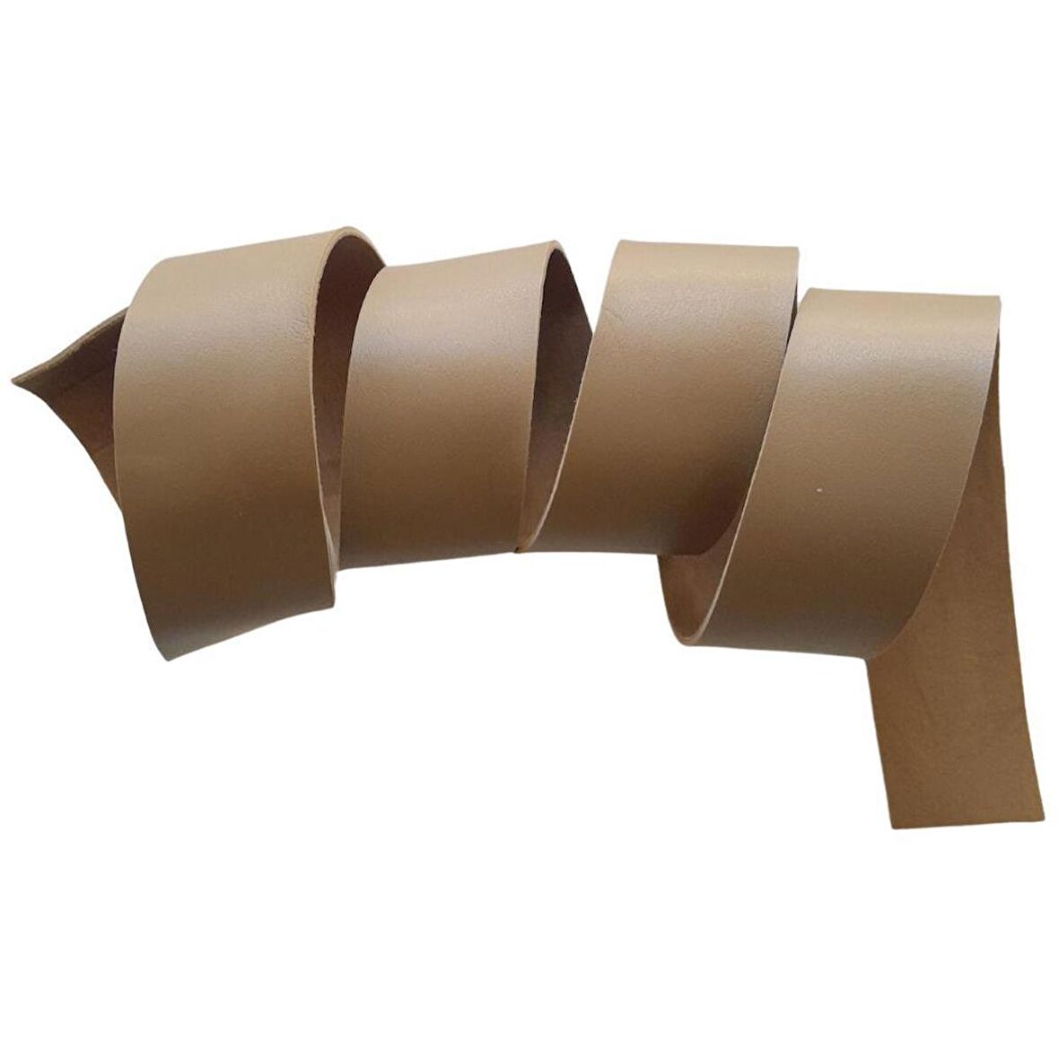 4 cm Şerit Suni Deri Vizon Renk 1 metre