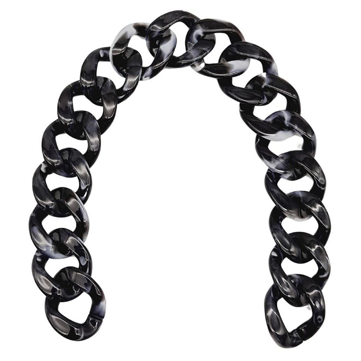 41 cm Akrilik Zincir Füme Siyah Renk