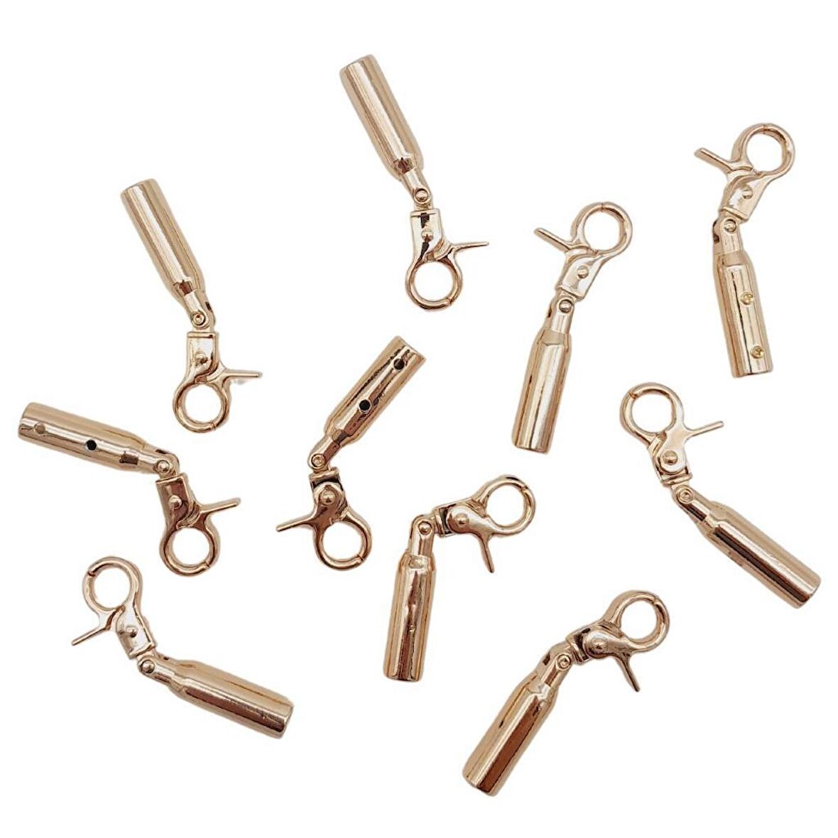 7 mm Kancalı Kovan Light Gold Renk 10 Adet