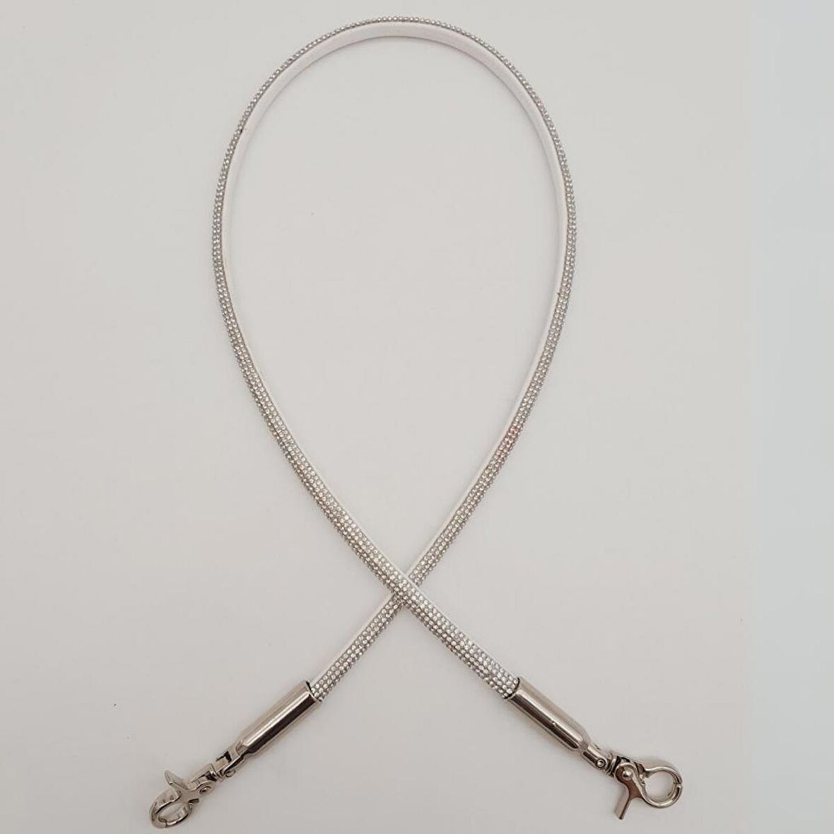 Taşlı Kancalı Kovanlı Tek Çanta Sapı Gümüş Renk 1 Adet