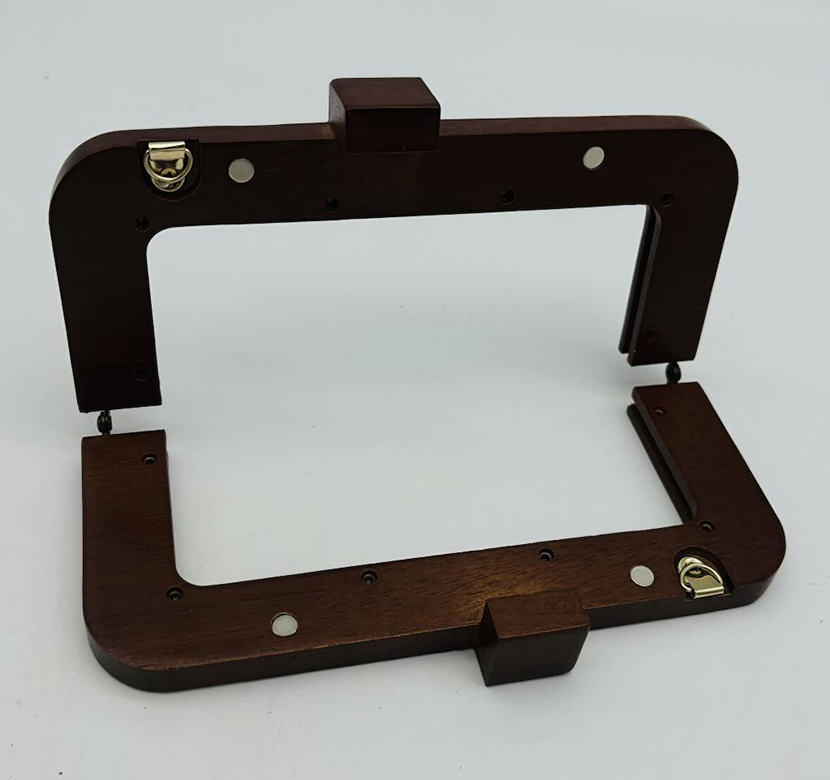 20 Cm Koyu Renk Kare Başlıklı Ahşap Burs