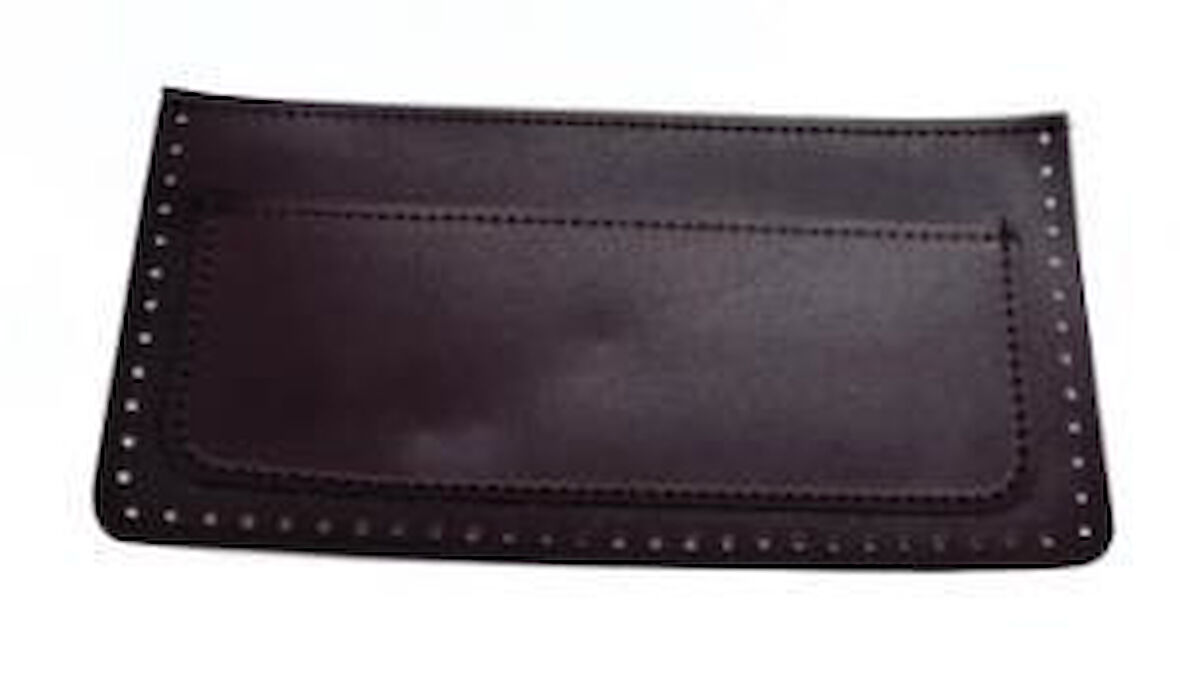 22x11 cm Koyu Kahve Renk Suni Deri Cep