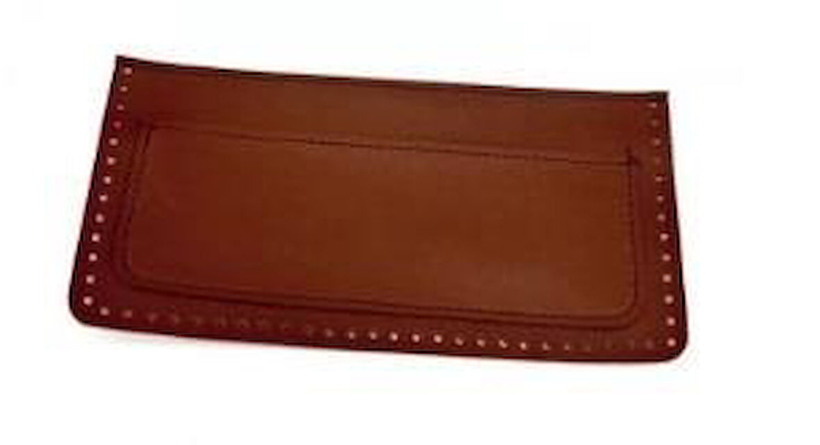 22x11 cm Taba Renk Suni Deri Cep