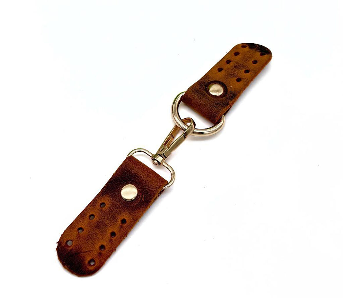 Angel Çanta Aksesuar Gerçek Deri Kancalı Böce (Kilit) Crazy Oil Hardal Sarı  Renk Light Gold Metalli