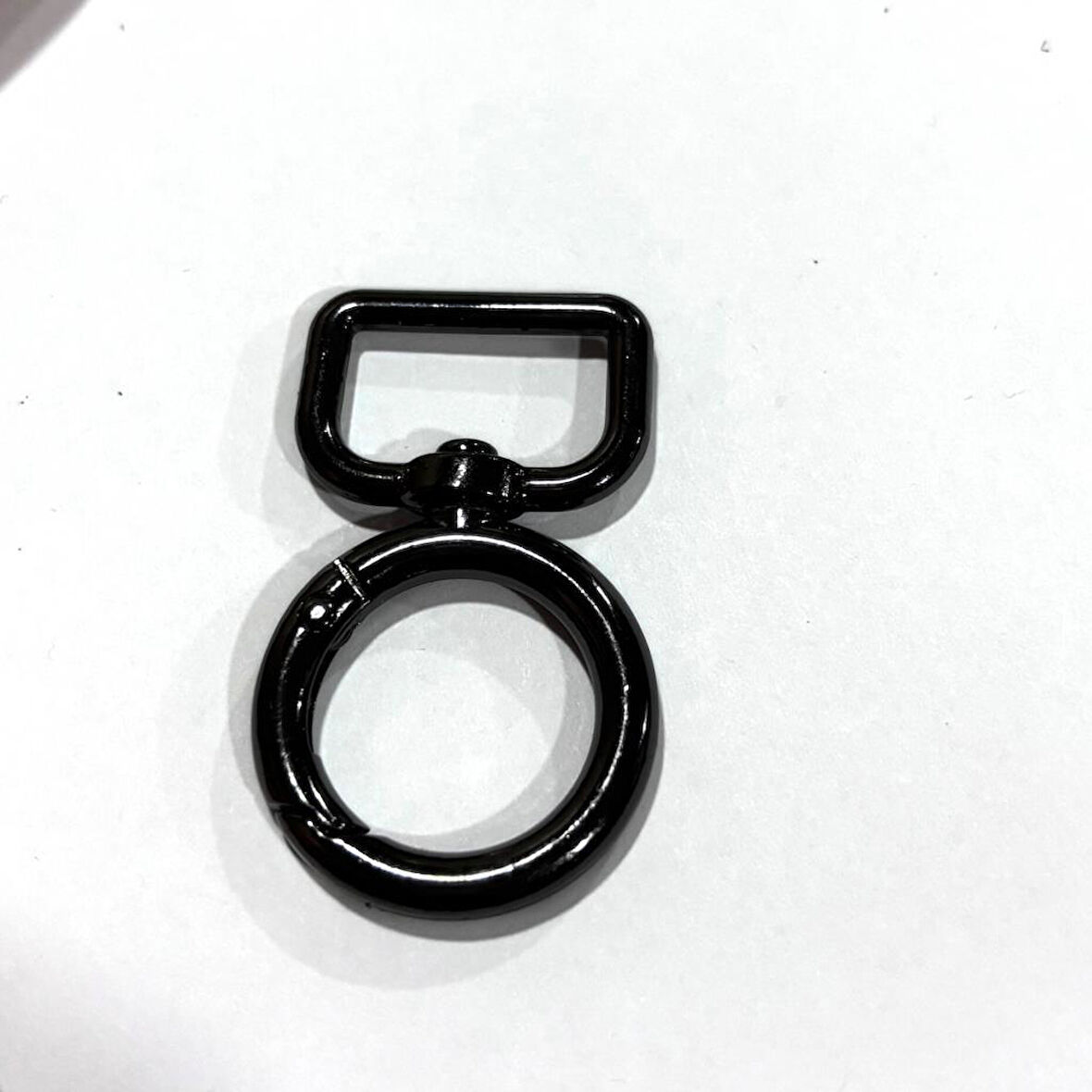 Angel Çanta Aksesuar 2 cm Füme Renk Köşeli Yaylı Halka 1 Adet