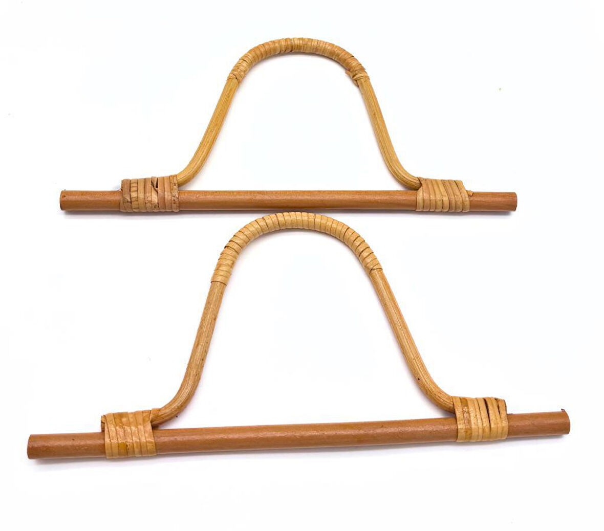 Angel Çanta Aksesuar 27 cm Gerçek Bambu Çanta Sapı Açık Renk 