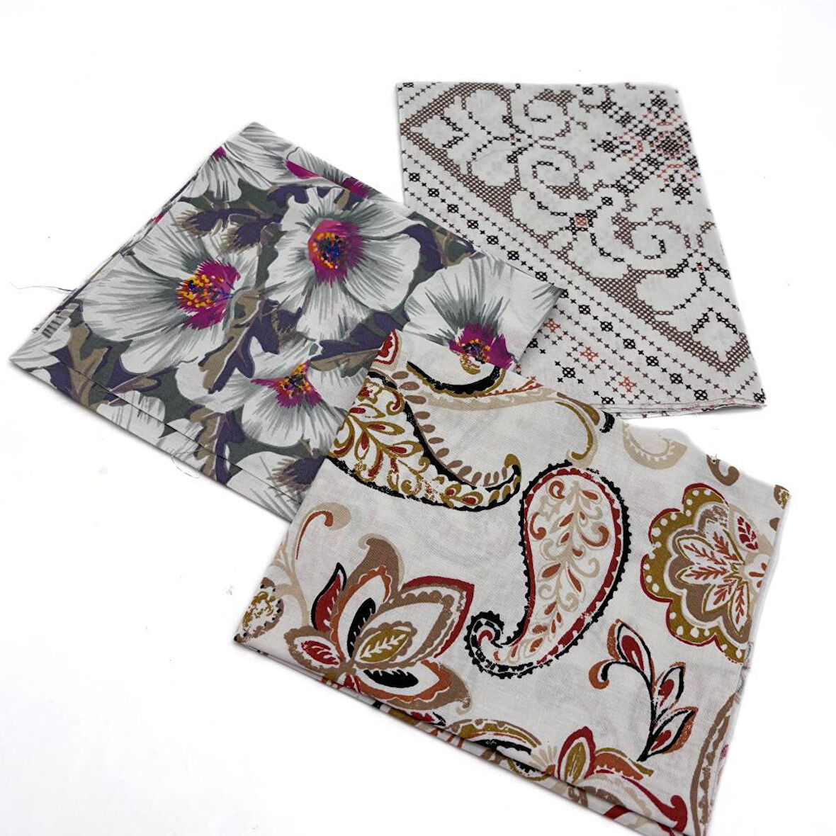 Angel Çanta Aksesuar 60x35 cm Pamuklu Astarlık Kumaş, Patchwork Kumaş, Hobilik Kumaş Set:15