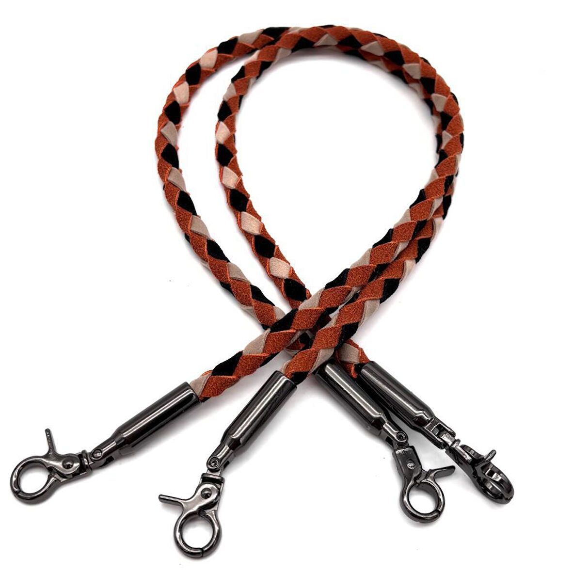 Angel Çanta Aksesuar  Renkli  60 cm  Örme Çanta Sapı Füme  Metal