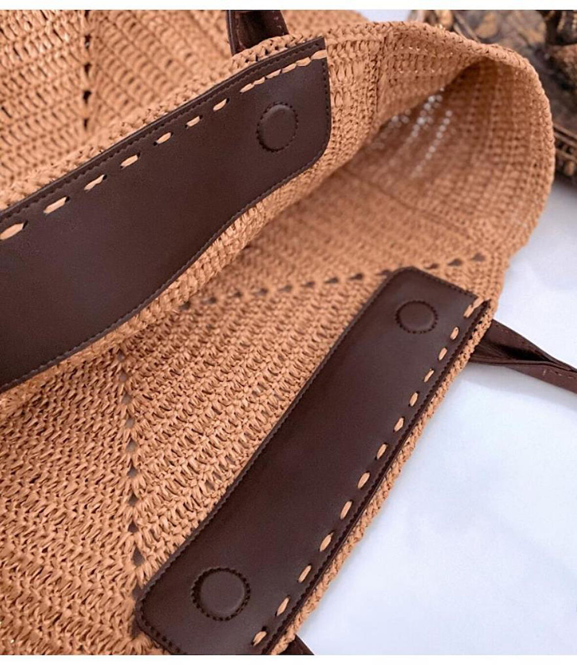 Angel Çanta Aksesuar Gerçek Derili  Gizli Mıknatıslı Çıtçıt Koyu Kahve 