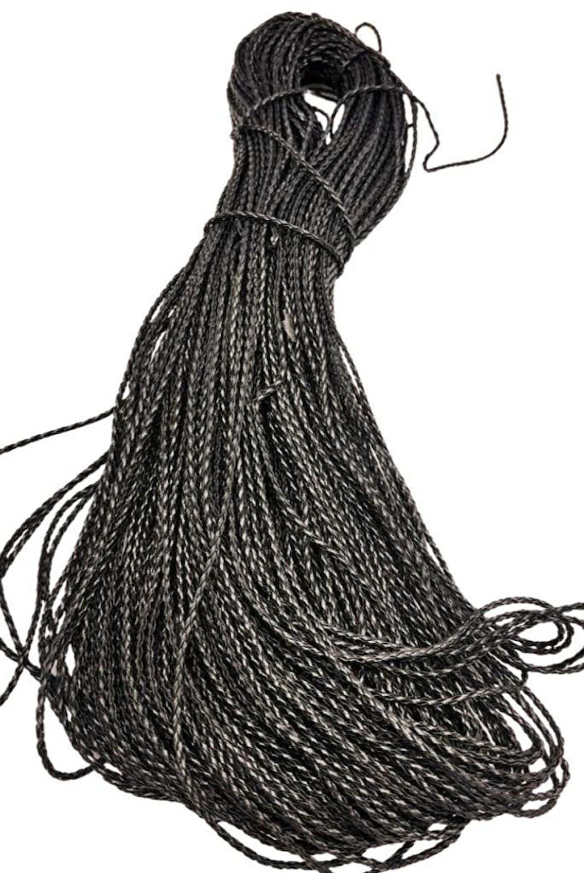 Angel Çanta Aksesuar Deri Tüp Örgü 3 mm 1 Metre Siyah Renk 