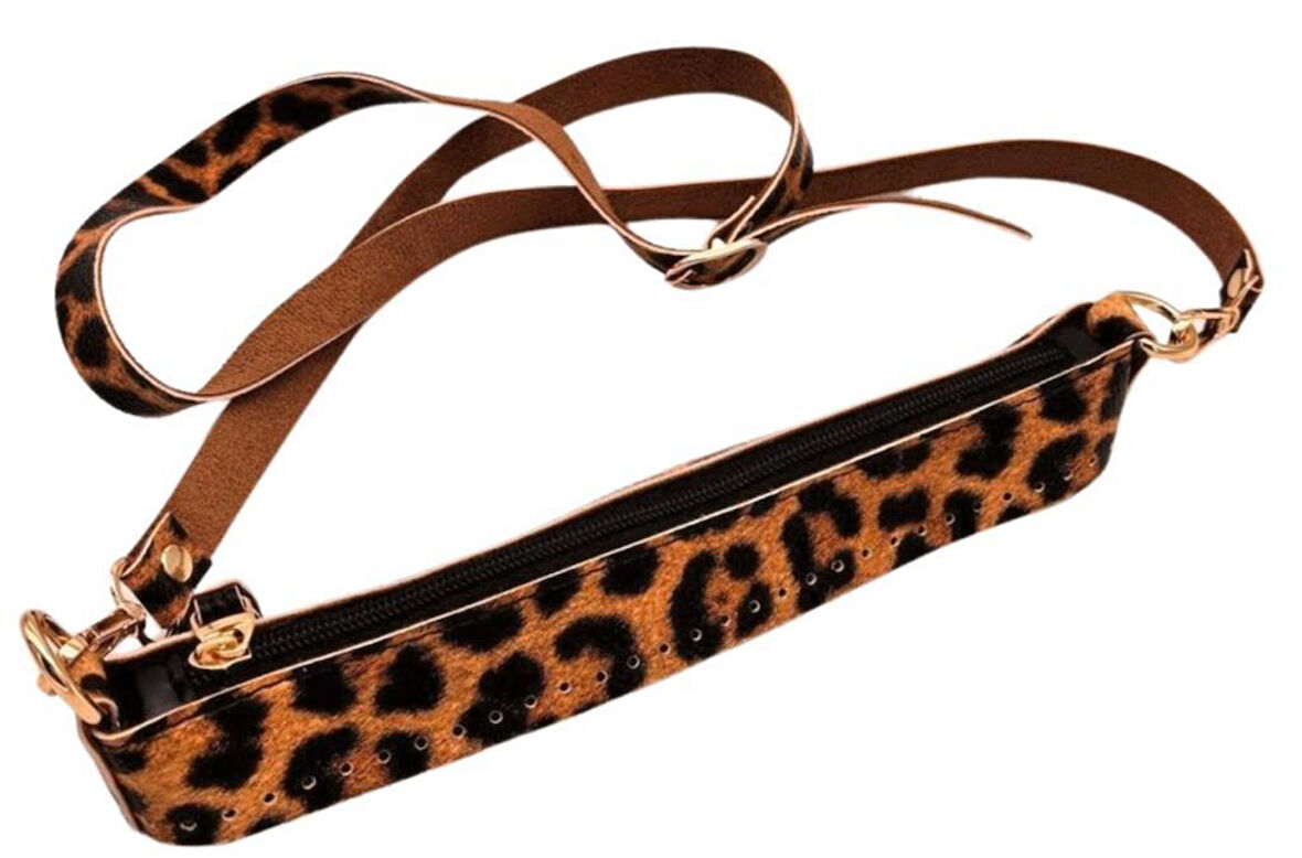 Angel Çanta Aksesuar Atina Model Leopar Renk Çanta Yapım Seti Light Gold  Metalli