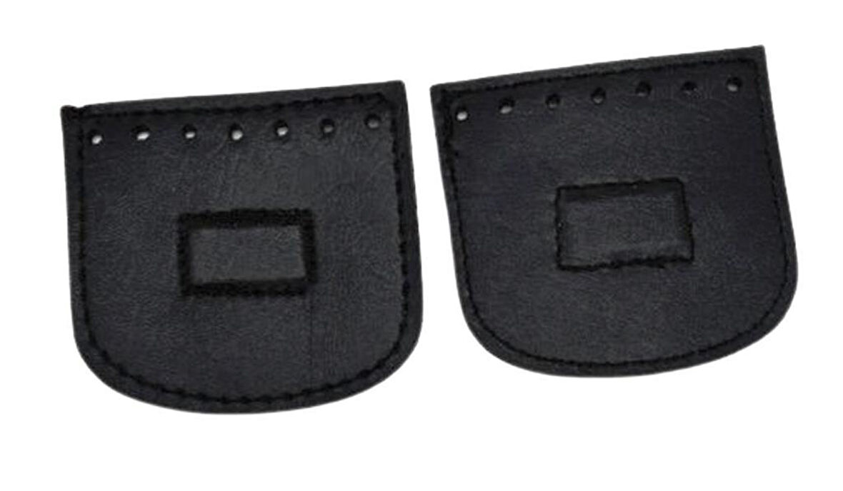 Angel Çanta Aksesuar Siyah Suni Derili Tek Dikim Gizli Mıknatıs(Dikdörtgen Mıknatıslı)