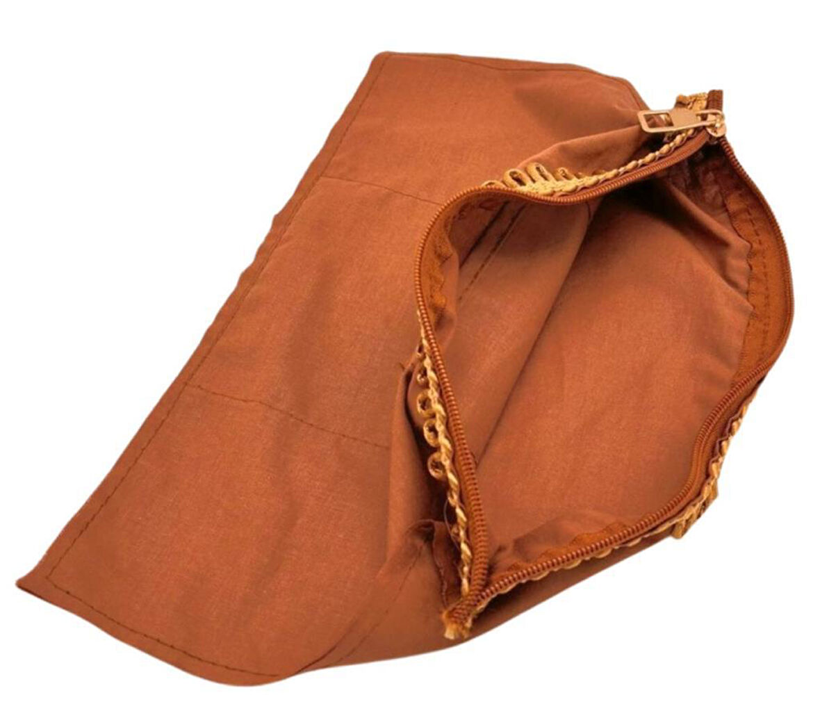 Angel Çanta Aksesuar 20X30 Cm Dikilmiş Fermuarlı Astar Açık Kahve Renk
