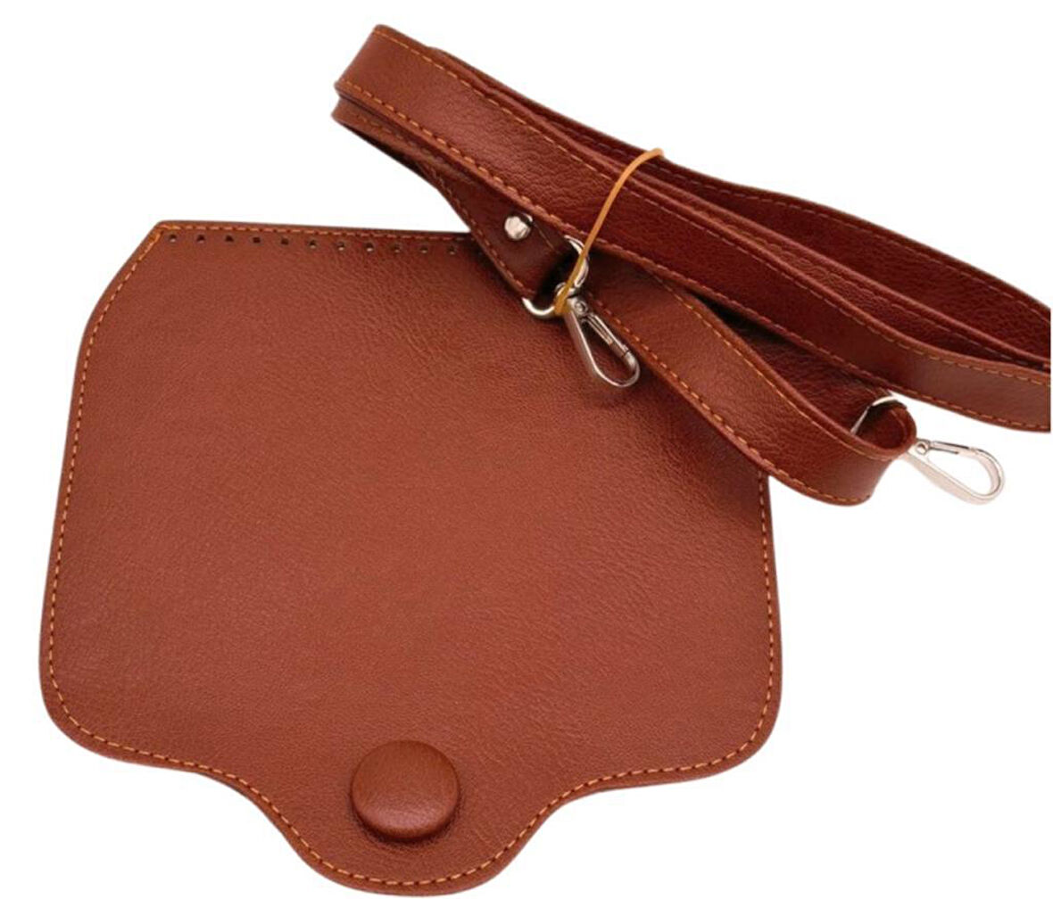 Angel Çanta Aksesuar Suni Deri  Büyük Button Model Taba  Renk Çanta Deri Seti Gümüş Metal