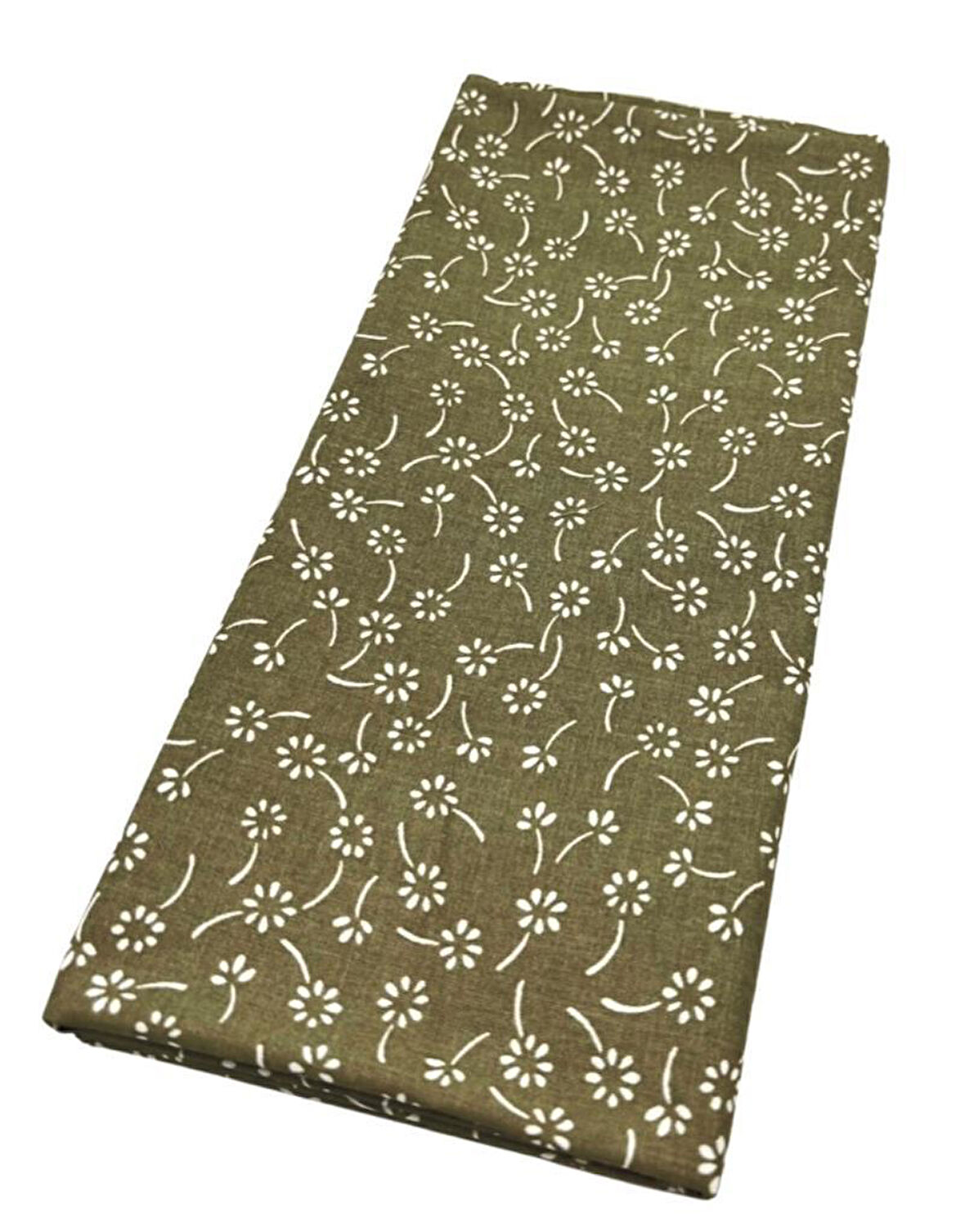 Angel Çanta Aksesuar 120x50 cm Pamuklu Astarlık Kumaş Yeşil  Çıtır Çiçek Desen
