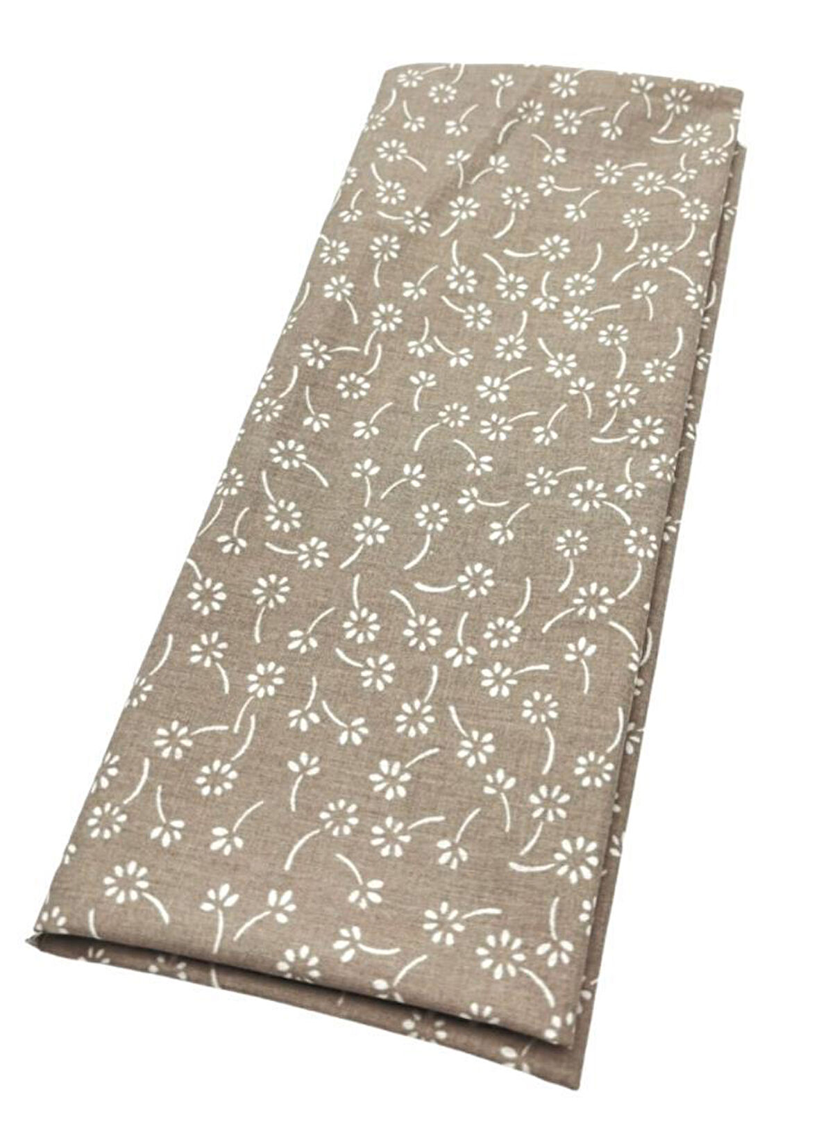 Angel Çanta Aksesuar 120x50 cm Pamuklu Astarlık Kumaş Bej Çıtır Çiçek Desen