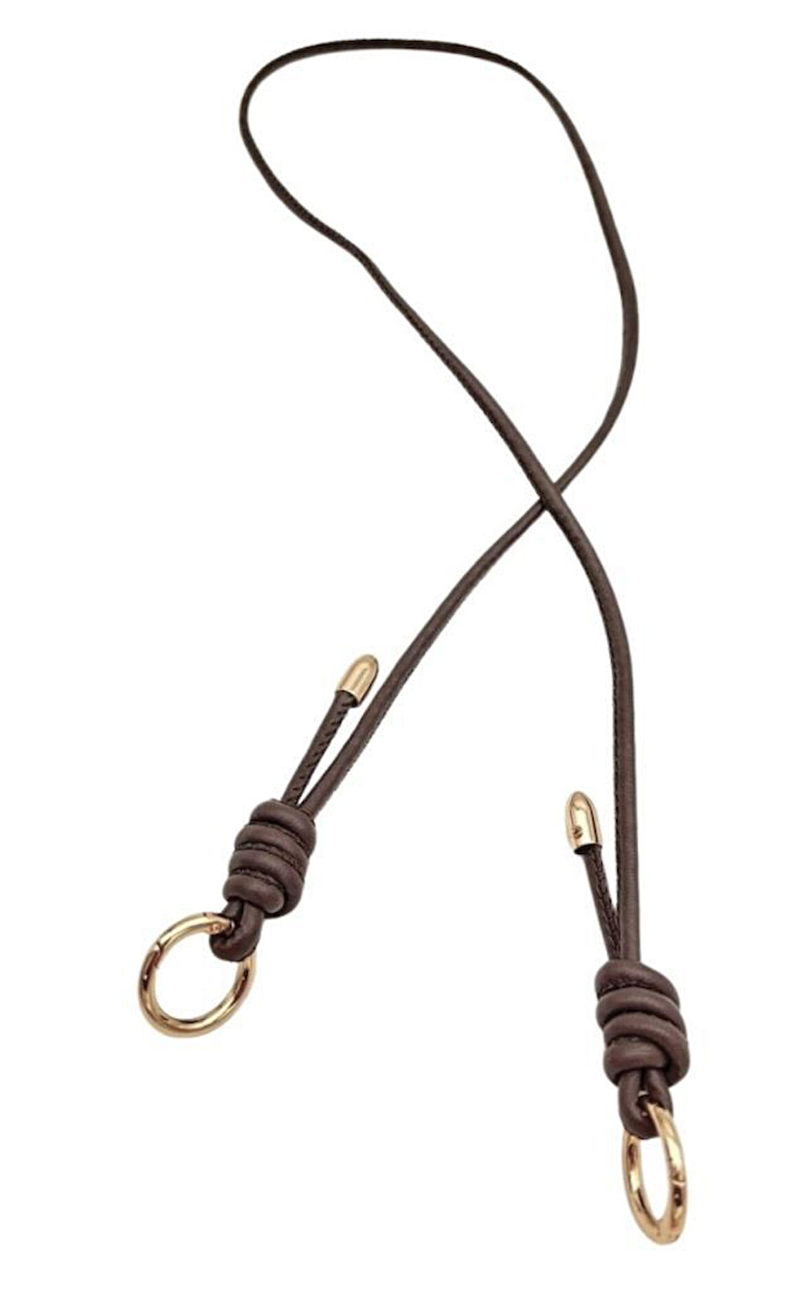 Angel Çanta Aksesuar Suni Deri 5 mm Düğüm Model Tek Çanta Sapı 85 Cm (Vizon Renk)