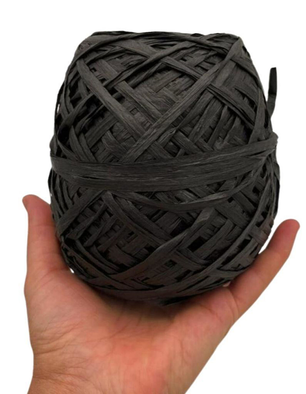 Angel Çanta Aksesuar Sarılmış Rafya Siyah Renk 100 Gr