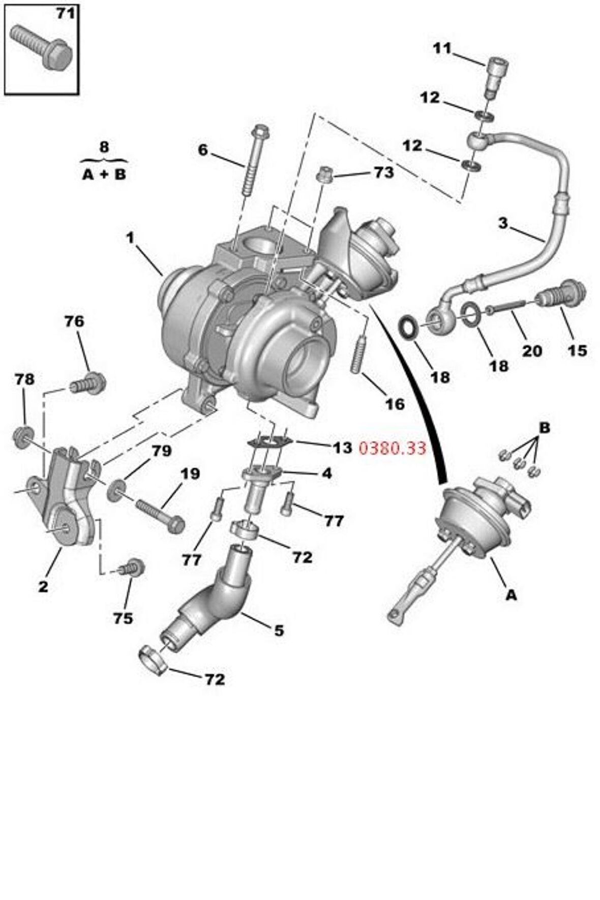 Turbo Havalandırma Contası (038033)