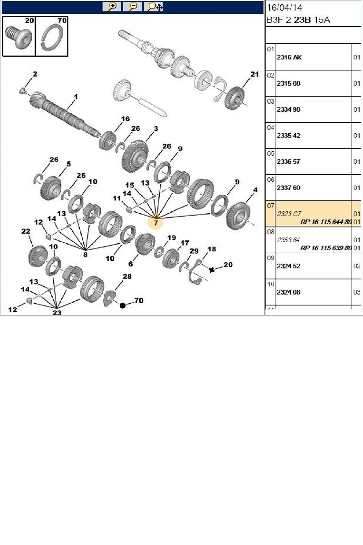 1,2 Senkromenç Ma 106 205 206 307 306 C2 C3 Saxo Xsara (1611564480-2323C7)