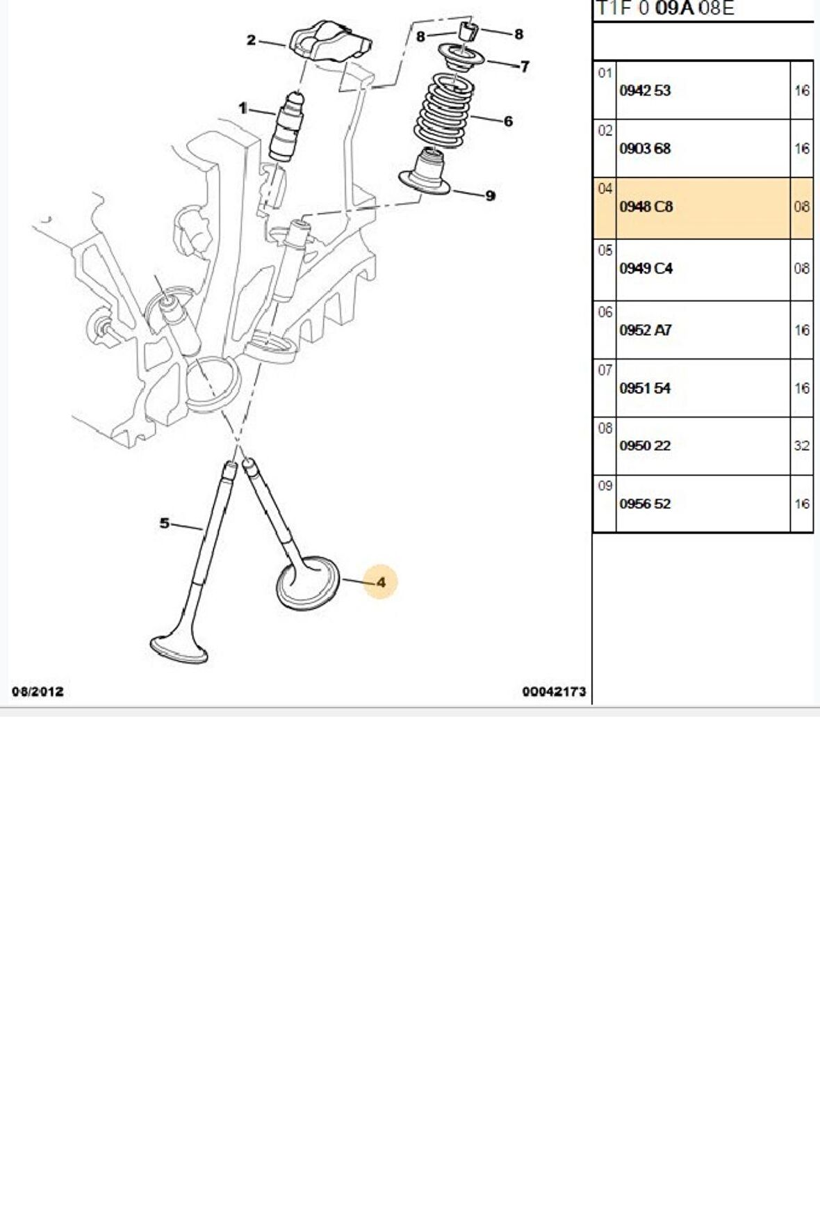 Takım Subap 206 306 C3 16V (45724573-0948C8-0949C4)